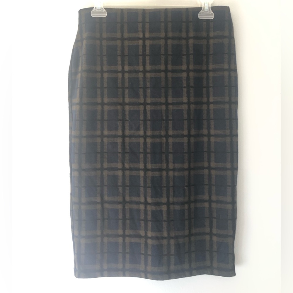 NWOT Zara Geometric pattern midi pull-on pencil skirt